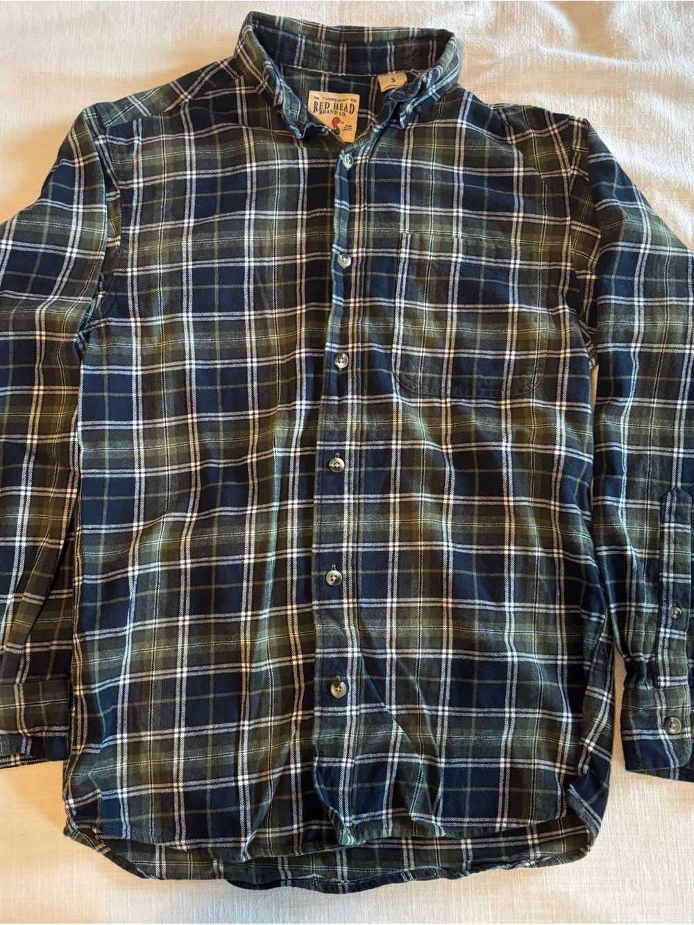 RedHead Men's Navy & Green Plaid Button-Down Shirt